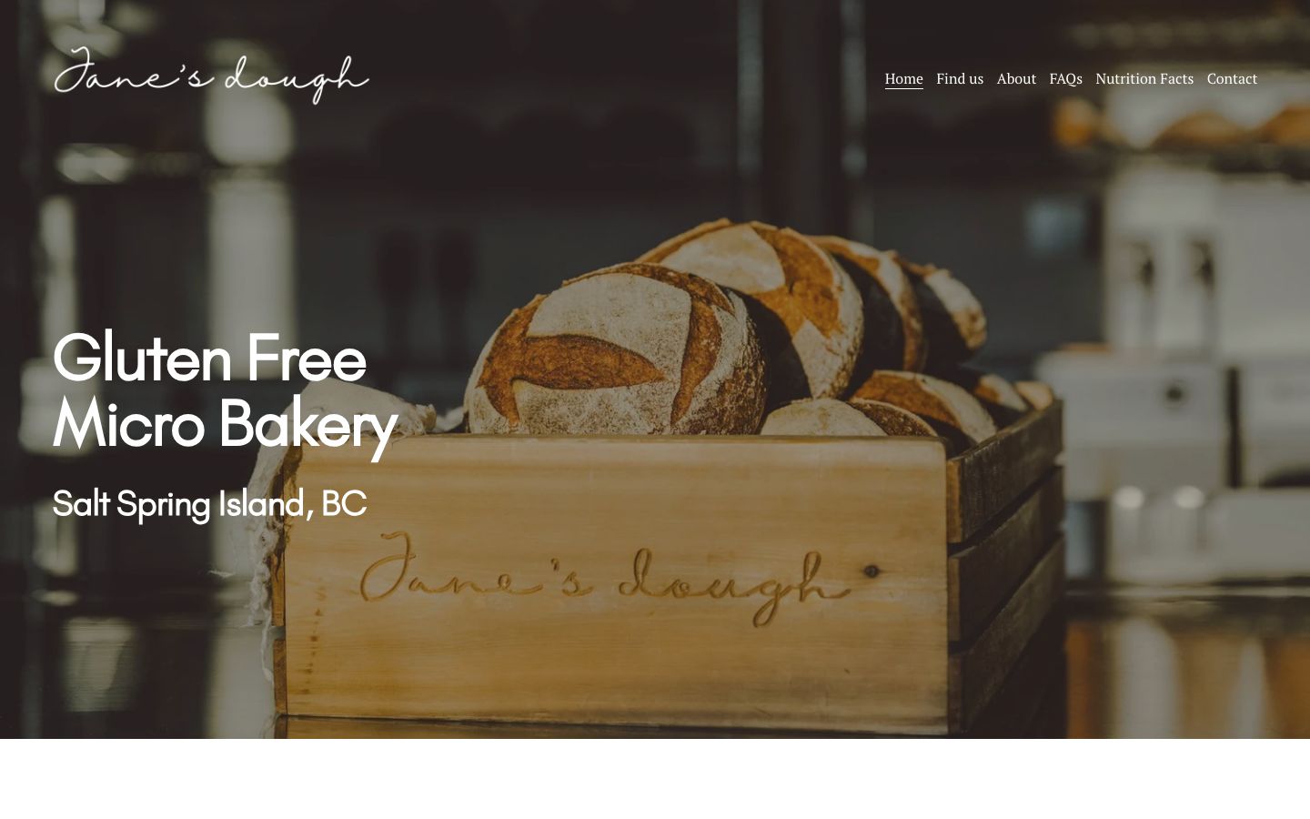The current homepage